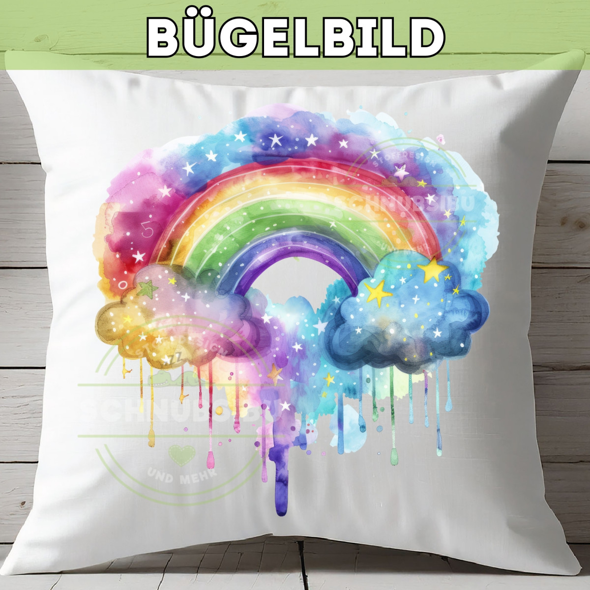 Bügelbild Regenbogen
